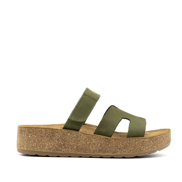 Gomera-004 Piel Nobuck Oliva