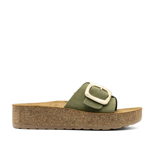 Gomera-001 Piel Nobuck Oliva