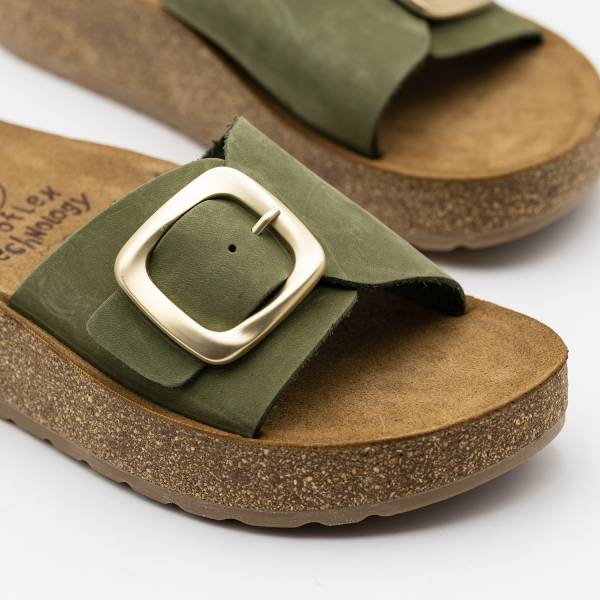 Gomera-001 Piel Nobuck Oliva 2