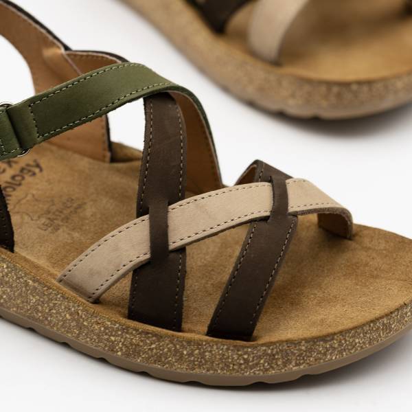 Formentera-005 Piel Nobuck Multi Oliva