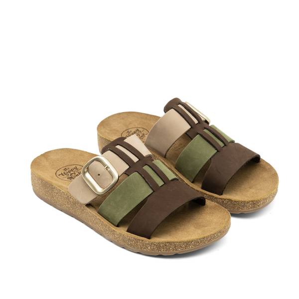 Formentera-004 Piel Nobuck Multi Oliva