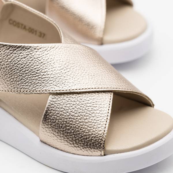 Costa-001 Piel Metal Salmón