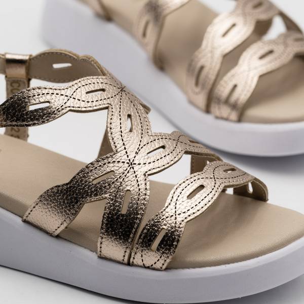 Costa-002 Piel Metal Salmón