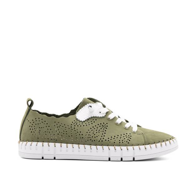 Creta-027 Piel Nobuck Oliva