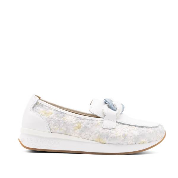 Vanity-011 Piel Flores Blanco