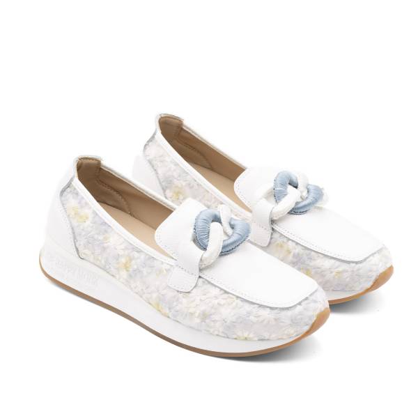 Vanity-011 Piel Flores Blanco
