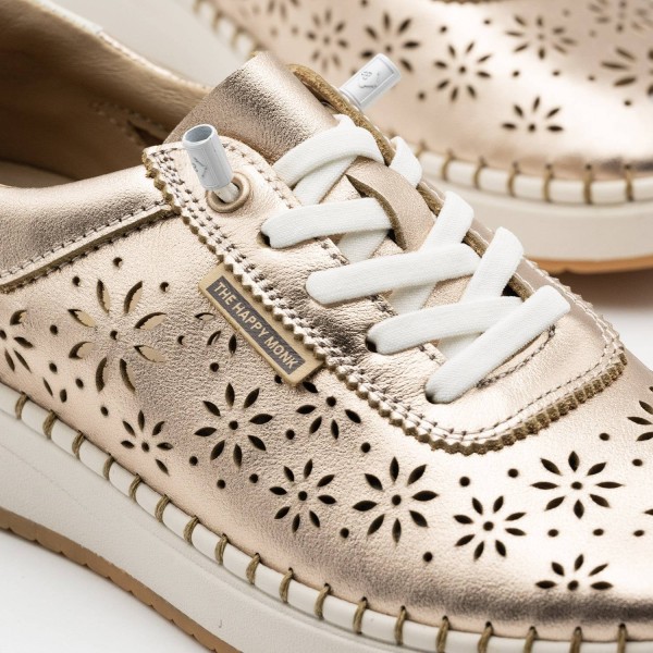 Alcala-002 | Sneaker de piel calada con suela cosida