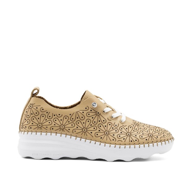 Calpe-007 | Sneaker de piel troquelada con suela cosida