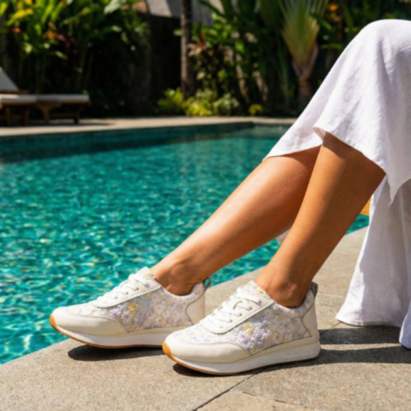 VANITY-010 | Sneaker de piel y textil perforado con Memory Gel