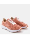 Saona-002 | Sneaker cómodo de piel con diseño picado y Memory Gel