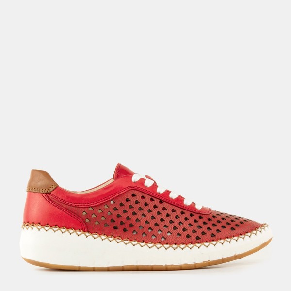 Travel-001 | Sneaker de piel con planta cosida a mano y Memory Gel