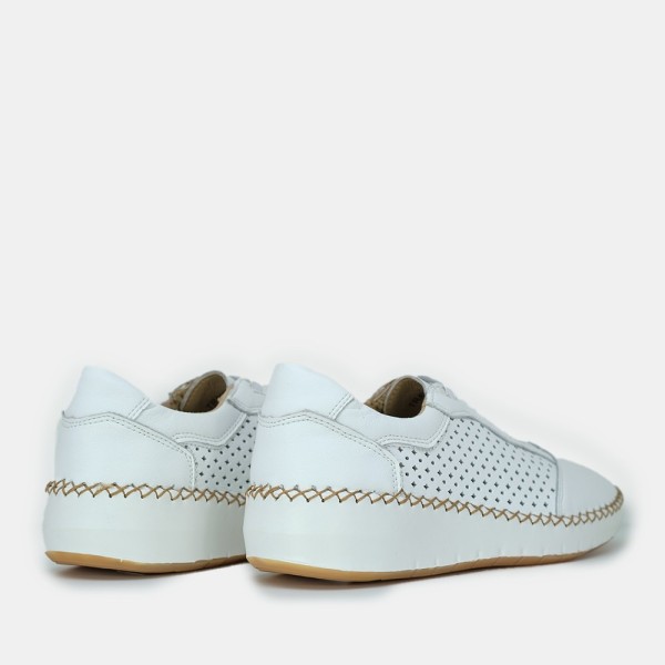 Travel-002 | Sneaker de piel con planta cosida a mano y Memory Gel