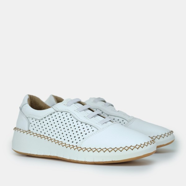 Travel-002 | Sneaker de piel con planta cosida a mano y Memory Gel