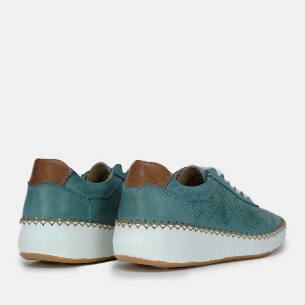 Travel-003 | Sneaker de piel con planta cosida a mano y Memory Gel
