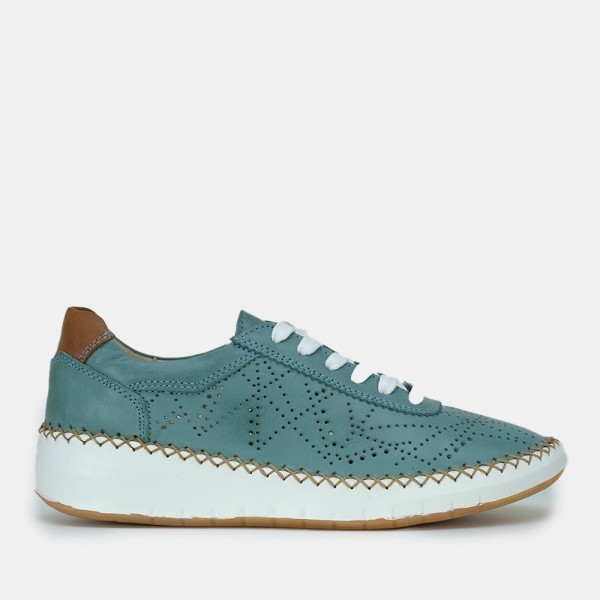 Travel-003 | Sneaker de piel con planta cosida a mano y Memory Gel