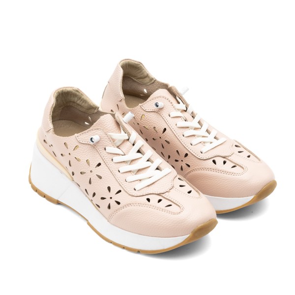 Gala-010 | Sneaker cómodo de piel con diseño picado y Memory Gel 2