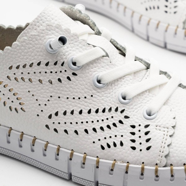 Creta-014 | Sneaker de piel cómoda y flexible con Memory Gel