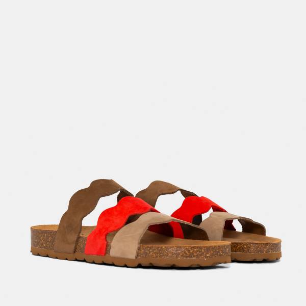 Pompeya-003 Nobuck Multi Coral