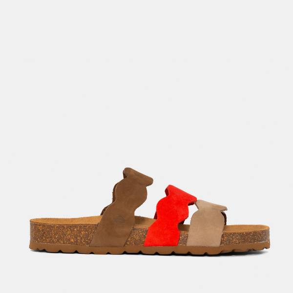 Pompeya-003 Nobuck Multi Coral