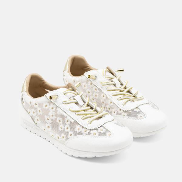 Hawaian-003 Piel Flores Blanco