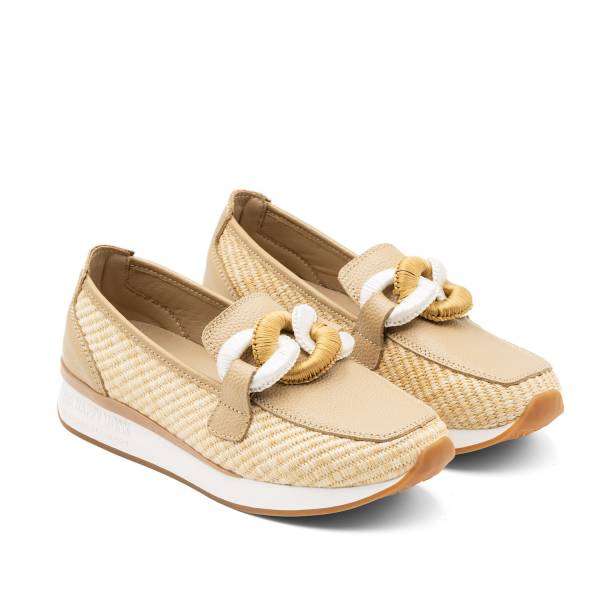 Vanity-011 Piel Rafia Beige