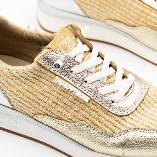 Vanity-019 Piel Rafia Multi Metal