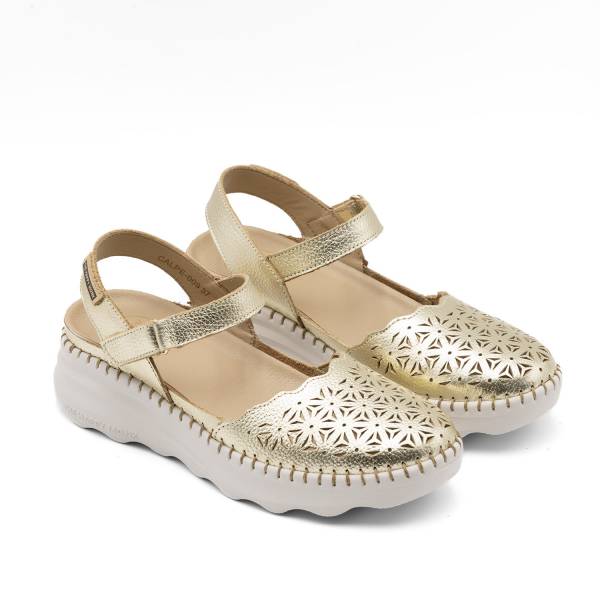 Calpe-009 Piel Metal Platino